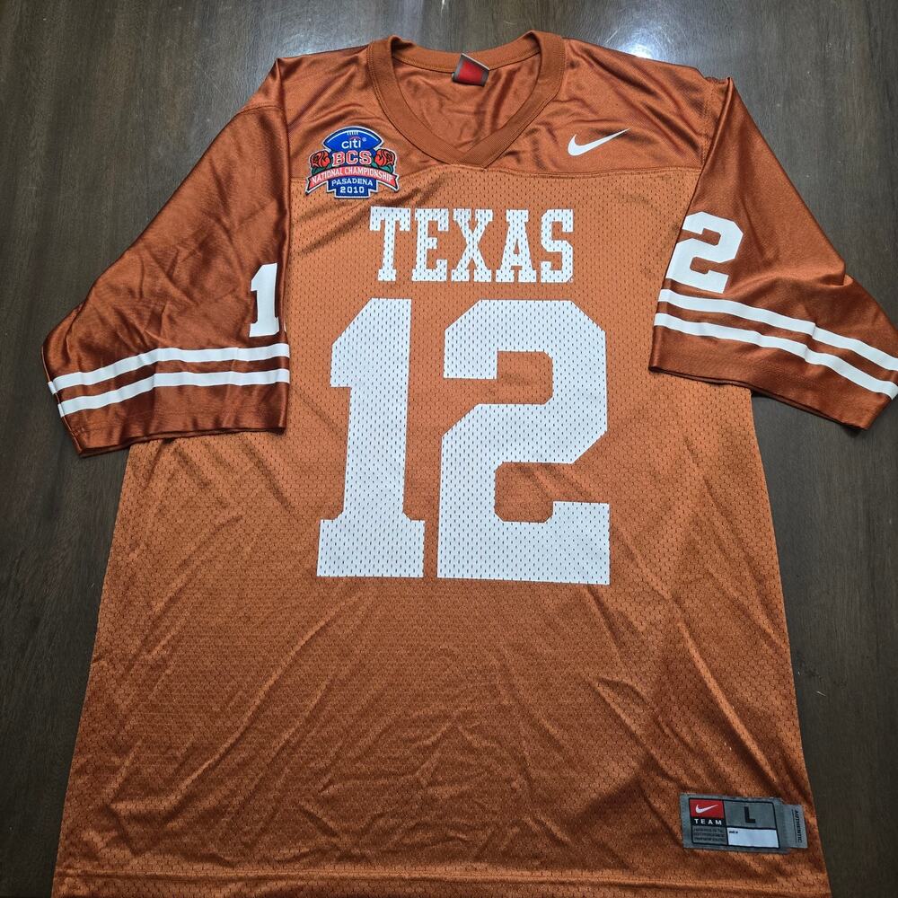 Colt McCoy Texas Longhorns 2010 BCS National Championship Jersey mens large